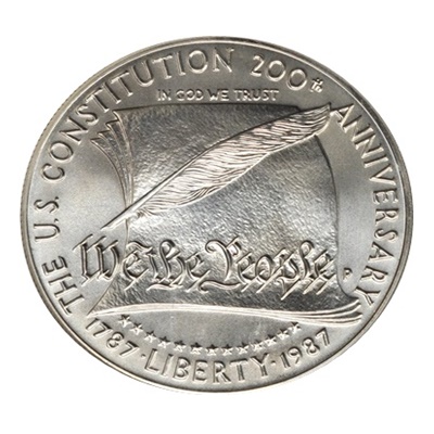 1987 Constitution Silver $1 (Boxed)
